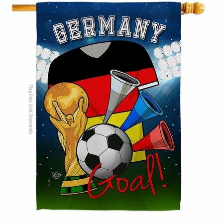 CUADRILATERO World Cup Germany Soccer Sports 28 x 40 in. Double-Sided Vertical House Flags for  Banner Garden CU3914352